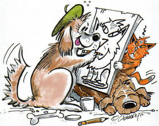 Caricatures by Jack Cassaday
